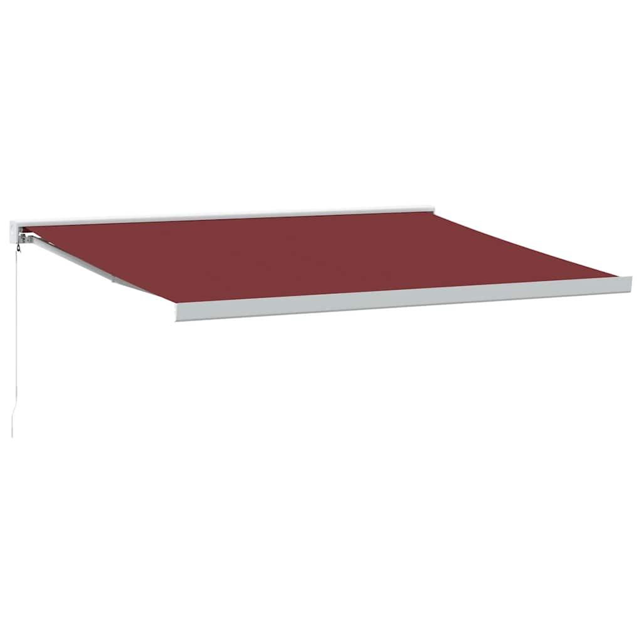 Voir la diapositive 2 : VIDAXL Auvent manuel retractable bordeaux 400x300 cm