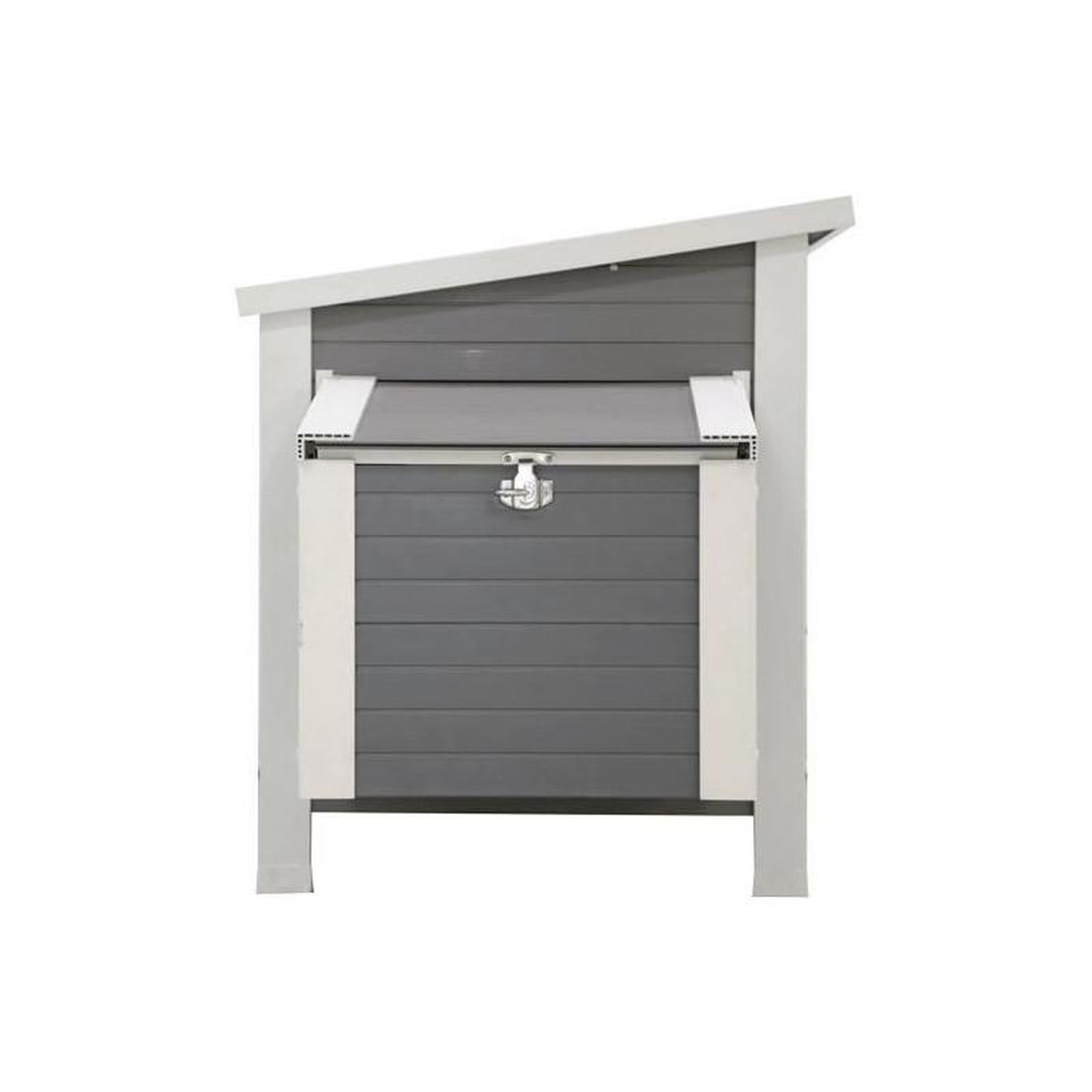Voir la diapositive 2 : KERBL Kerbl Poulailler Barney Plastique 137x73x83 cm Gris et blanc
