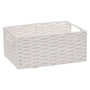 Voir la diapositive 4 : FIVE Lot de 4 Paniers de Rangement  Costa  32cm Blanc