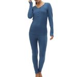 MAMALICIOUS Pyjama  Femme Mamalicious Lotus. Coloris disponibles : Bleu