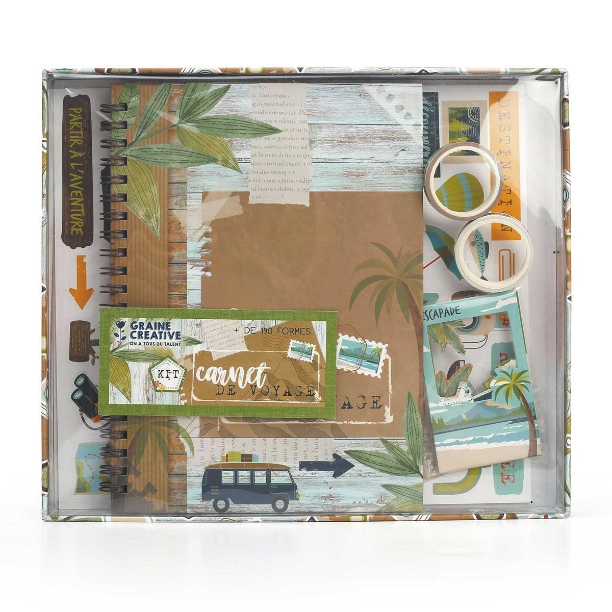 Graine créative Kit carnet de voyage scrapbooking