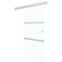 Voir la diapositive 2 : VIDAXL Porte coulissante butees souples Verre ESG aluminium 76x205 cm