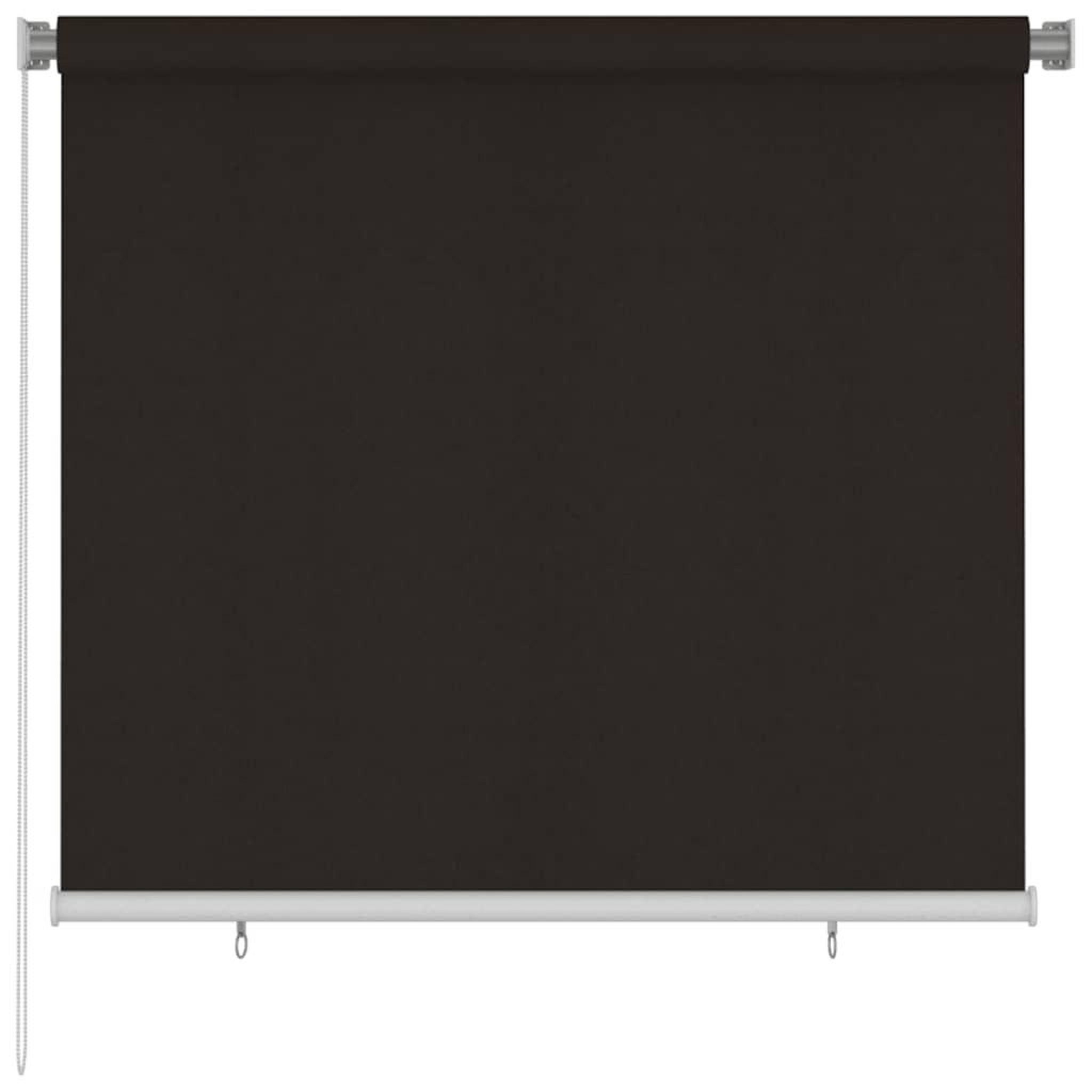 VIDAXL Store roulant d'exterieur 165 (l) x 140 (h) cm hdpe marron