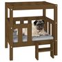 Voir la diapositive 4 : VIDAXL Lit pour chien Marron miel 65,5x43x70 cm Bois de pin solide