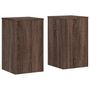 Voir la diapositive 2 : VIDAXL Supports pour plantes 2 pcs chene marron bois d'ingenierie