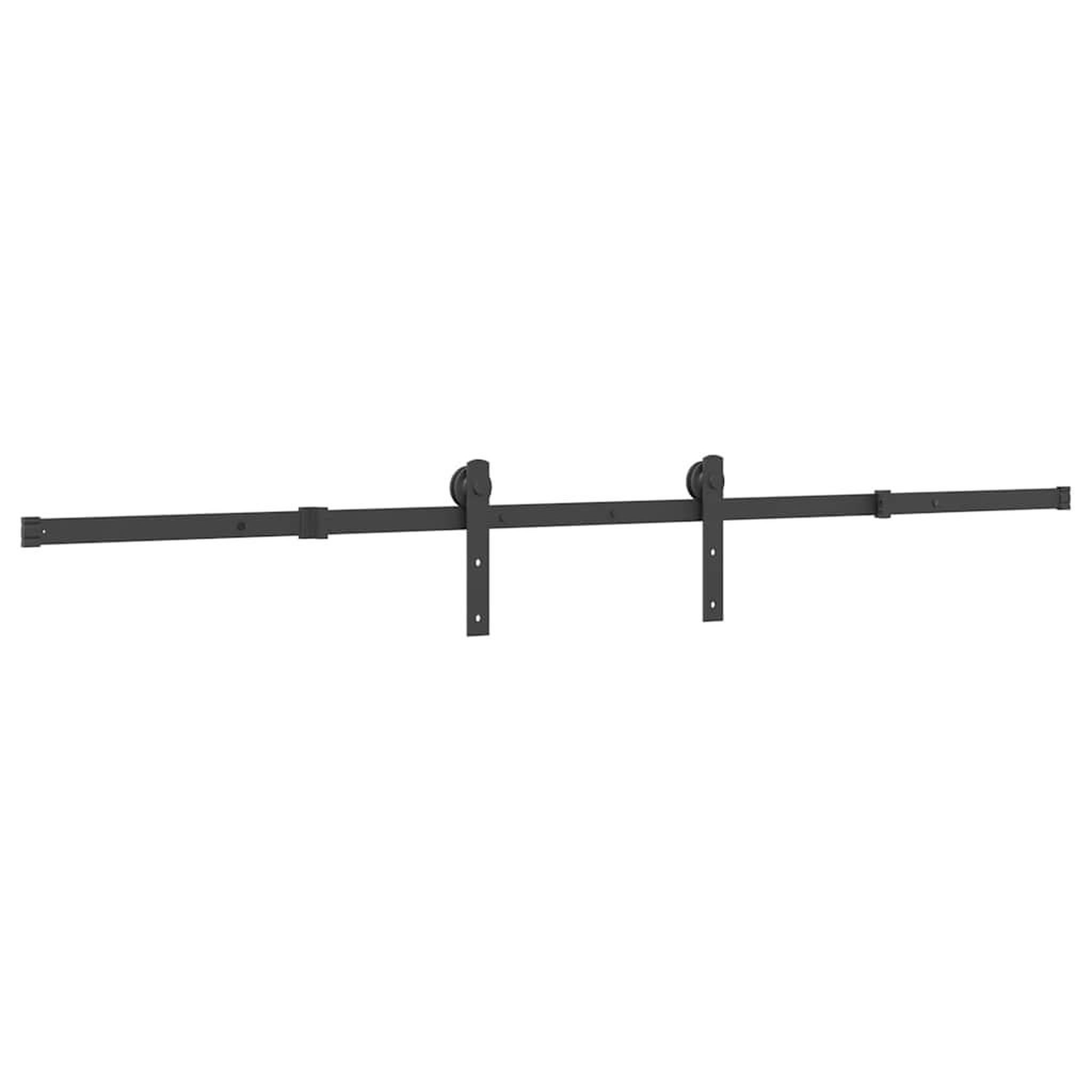 Voir la diapositive 4 : VIDAXL Kit de quincaillerie de porte coulissante 213,5 cm acier noir