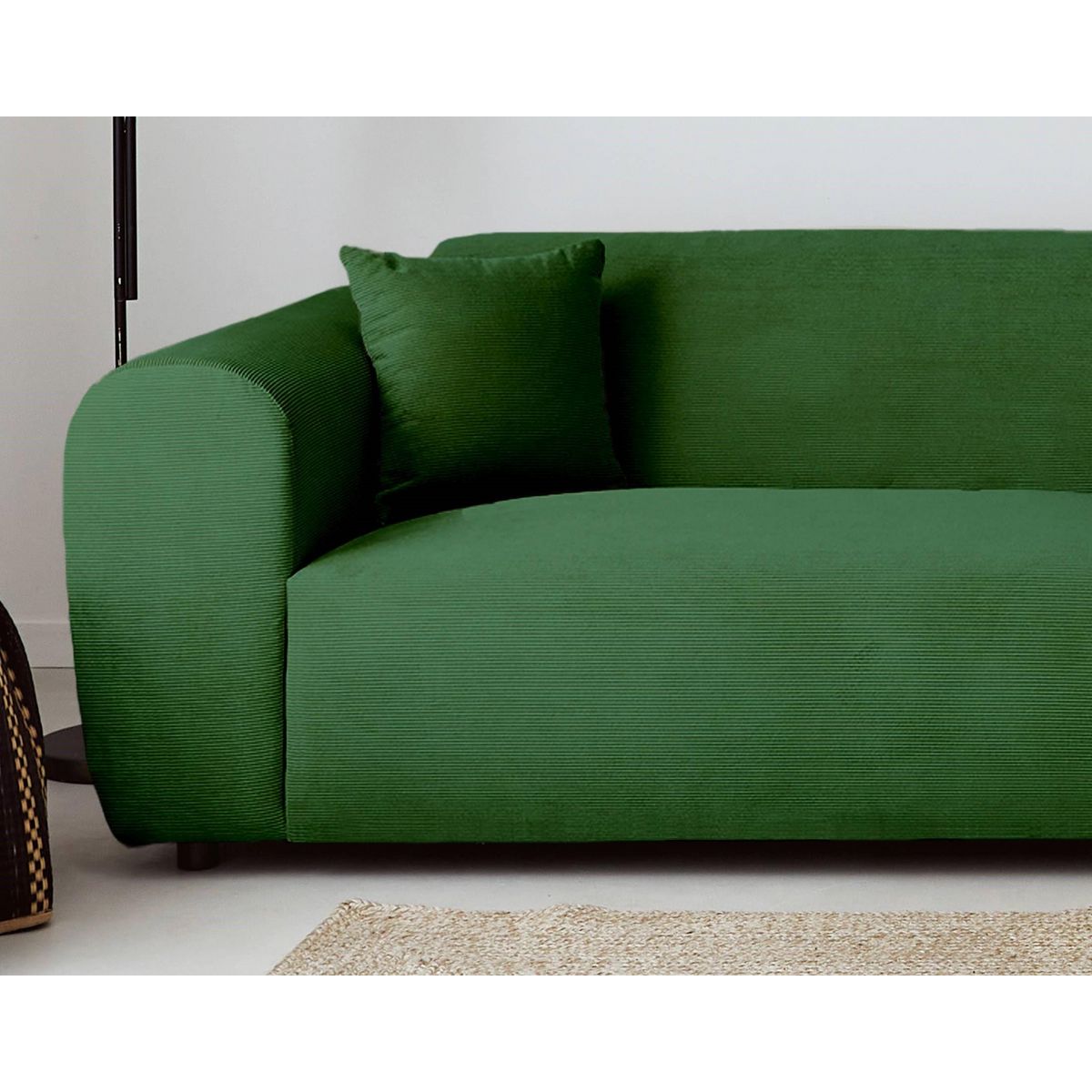 LISA DESIGN Aumance - canapé d'angle droit 4 places - en velours côtelé