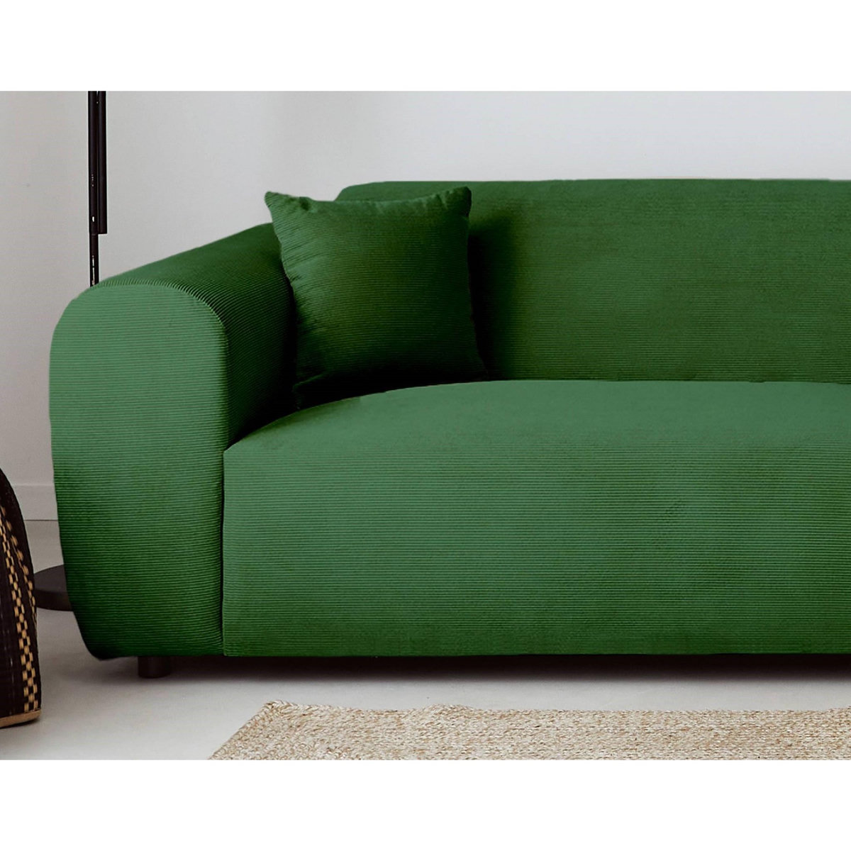 LISA DESIGN Aumance - canapé d'angle droit 4 places - en velours côtelé