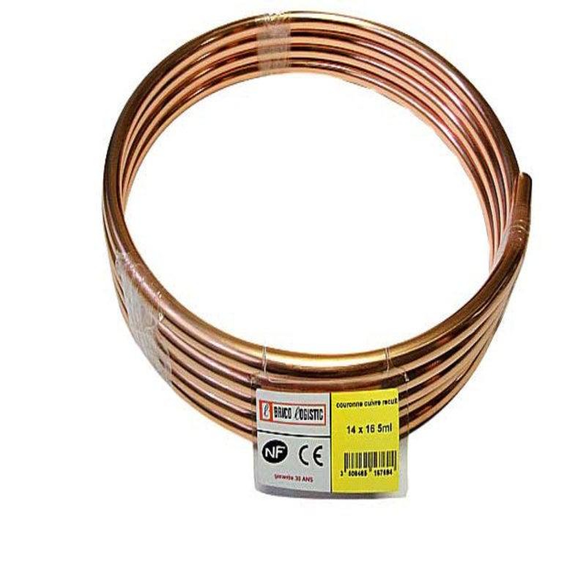CENTRALE BRICO Tube d'alimentation cuivre recuit, diam. 14 x 16 mm, en couronne de 5 m
