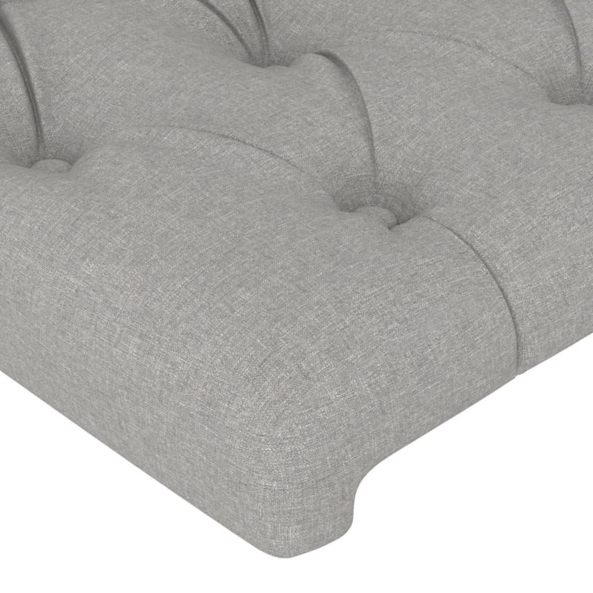 VIDAXL Tetes de lit 4 pcs Gris clair 72x7x78/88 cm Tissu