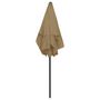 Voir la diapositive 5 : VIDAXL Parasol de plage taupe 180x120 cm