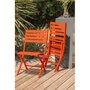 Voir la diapositive 4 : Paris Prix Lot de 2 Chaises de Jardin Pliantes  Marius  82cm Orange