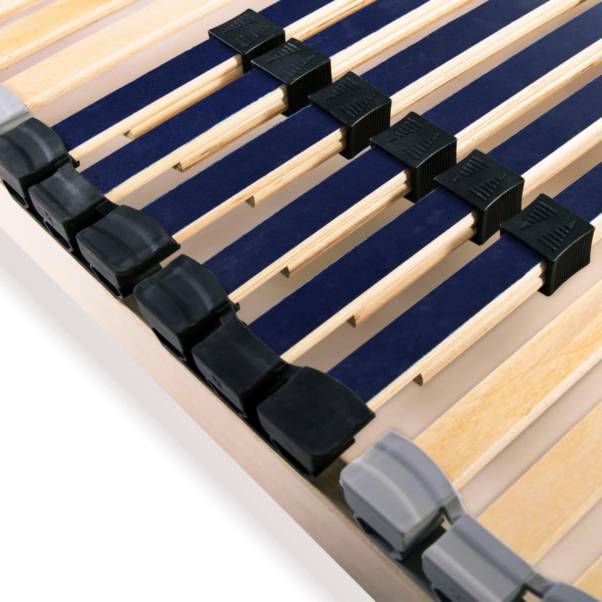 Voir la diapositive 5 : VIDAXL Sommier a lattes sans matelas avec 42 lattes 7 zones 140x200 cm