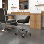 Voir la diapositive 5 : HOMCOM Tabouret à roulettes tabouret de travail pivotant 360° réglable noir
