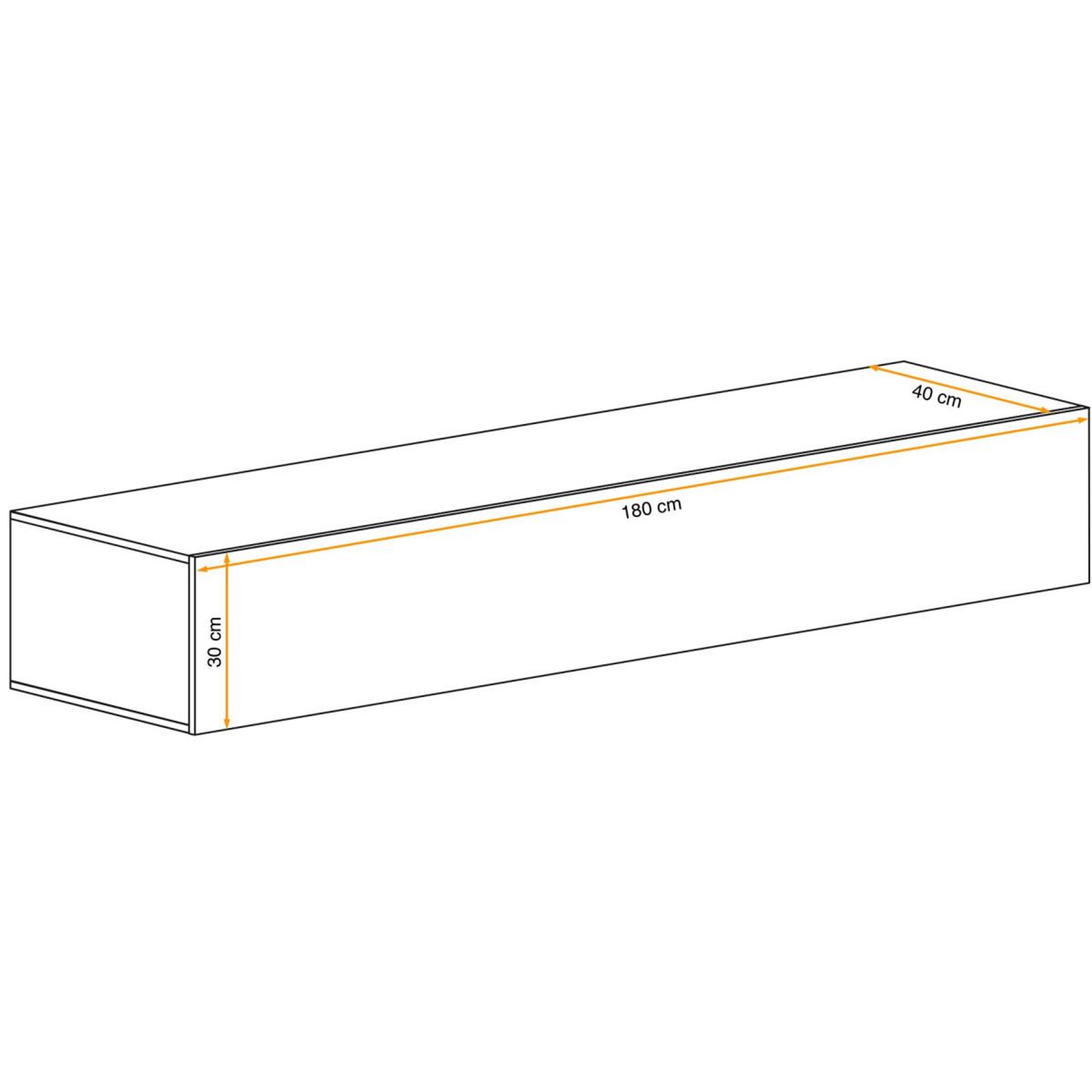 Voir la diapositive 2 : Paris Prix Banc tv mural design  switch  180cm naturel