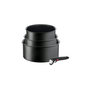 Voir la diapositive 1 : TEFAL Casseroles Tefal Titanium Pro Ensemble 3 pièces Noir avec Poignée Amovible