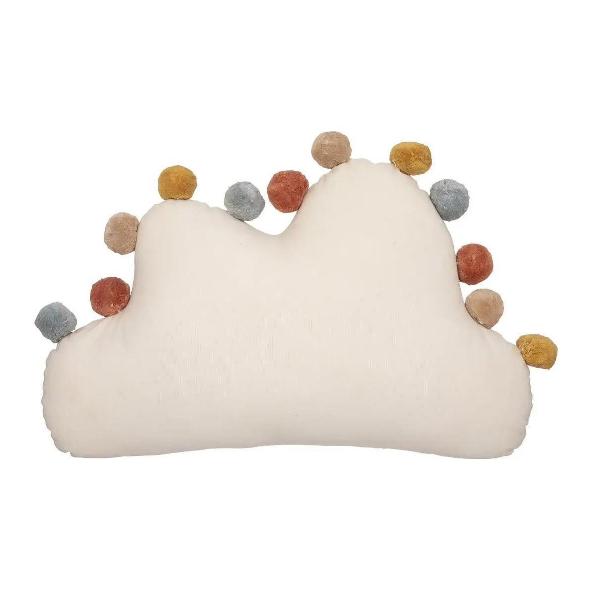 Voir la diapositive 2 : Atmosphera Kids Coussin enfant pompons  nuage  30x50cm ivoire