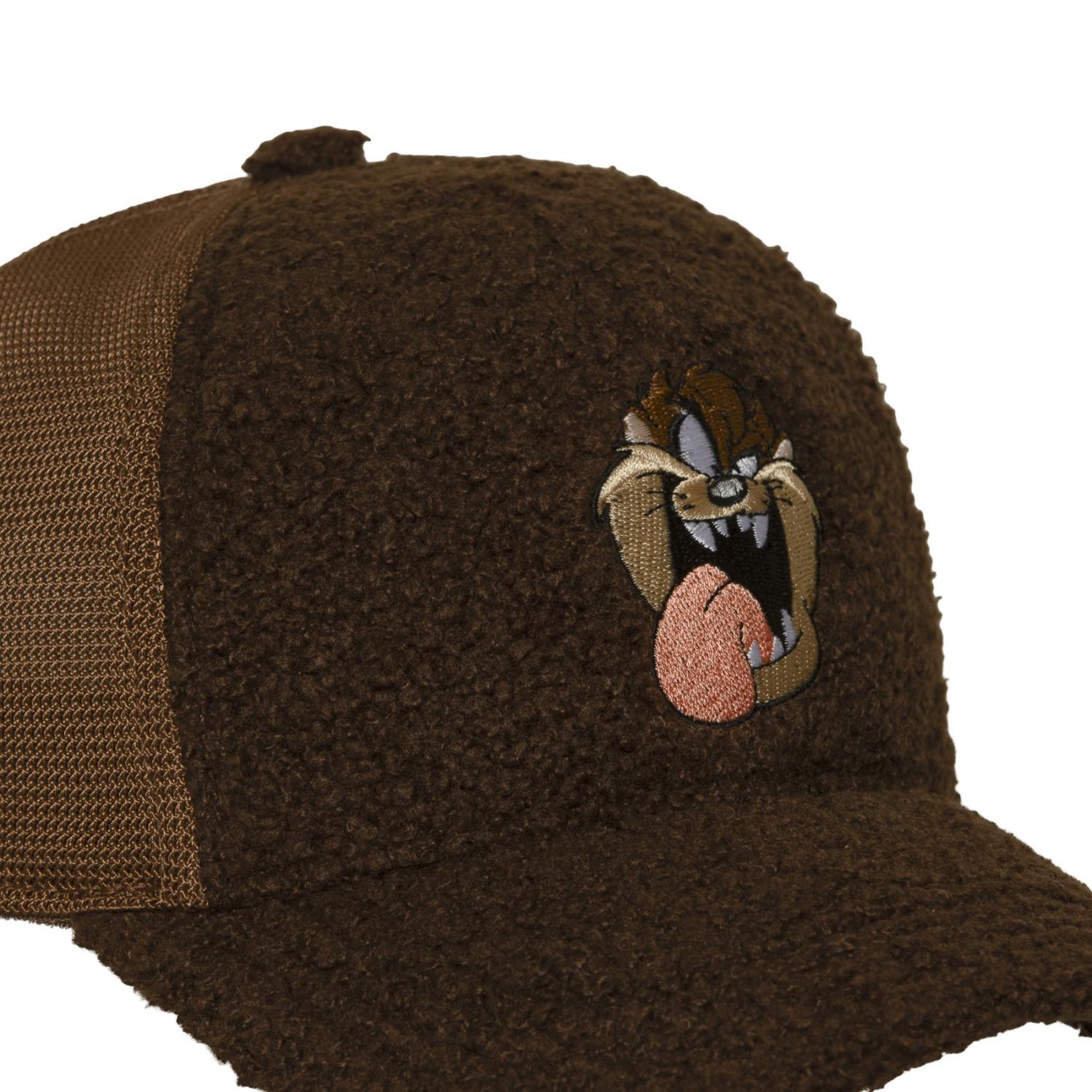 Voir la diapositive 3 : CAPSLAB Casquette trucker premium avec filet et patch Looney tunes Taz