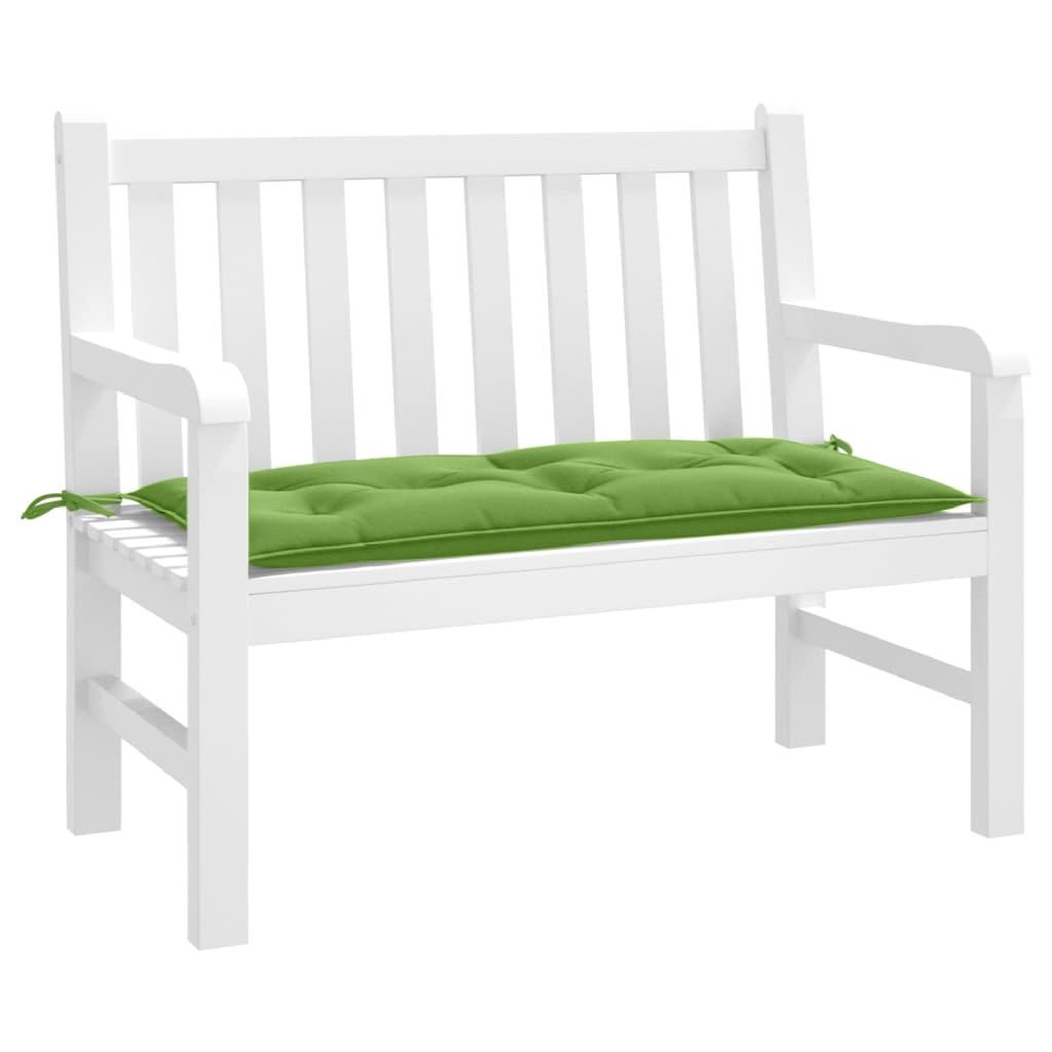 VIDAXL Coussin de banc de jardin vert melange 100x50x7 cm tissu