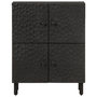 Voir la diapositive 5 : VIDAXL Armoire laterale noir 60x33x75 cm bois massif de manguier