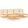 Voir la diapositive 3 : VIDAXL Salon de jardin 5 pcs Bois de pin massif