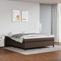 Voir la diapositive 2 : VIDAXL Cadre de lit sans matelas marron 160x200 cm similicuir