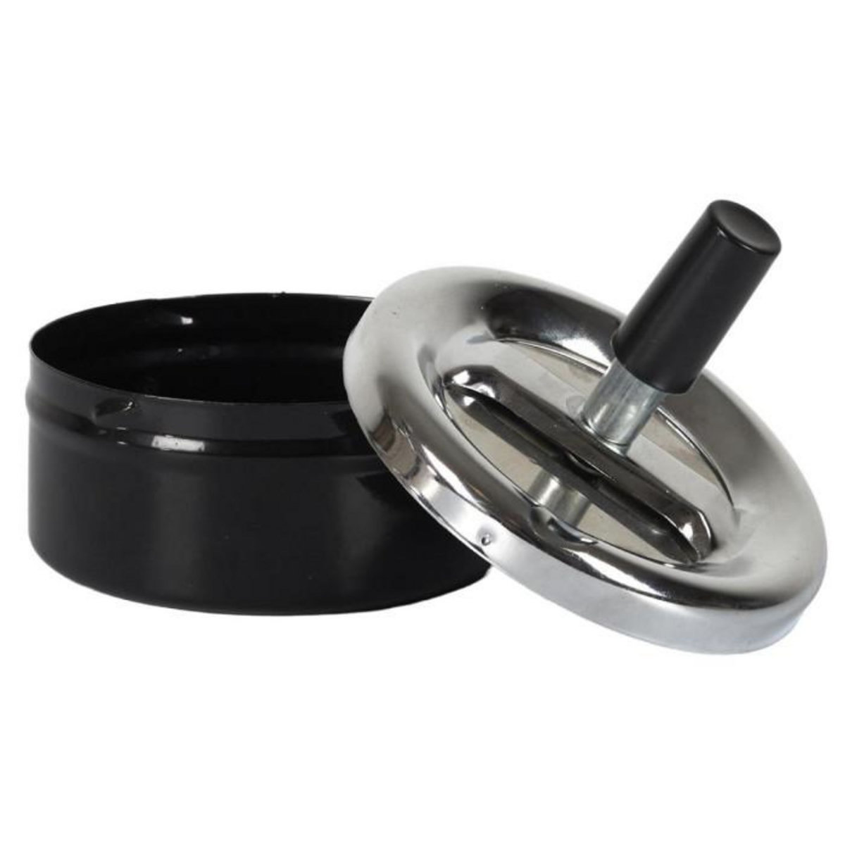 Paris Prix Cendrier Poussoir en Métal  Fun  9cm Noir