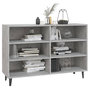 Voir la diapositive 3 : VIDAXL Buffet gris beton 103,5x35x70 cm bois d'ingenierie