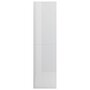 VIDAXL Bibliotheque/Separateur de piece Blanc brillant 155x24x160 cm