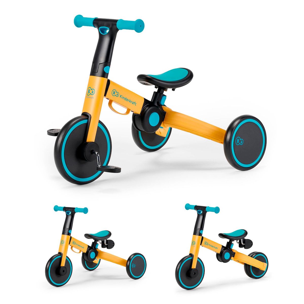 KINDERKRAFT Vélo d'équilibre léger pour enfants - selle et roues réglables