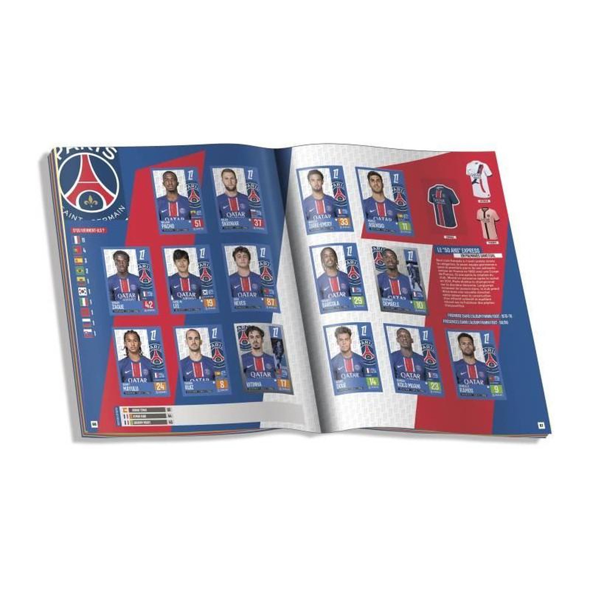 Voir la diapositive 6 : Panini Starter Pack - PANINI - Foot Ligue 1 2024-2025 - McDonald's - Album - 2 pochettes - 1 offerte