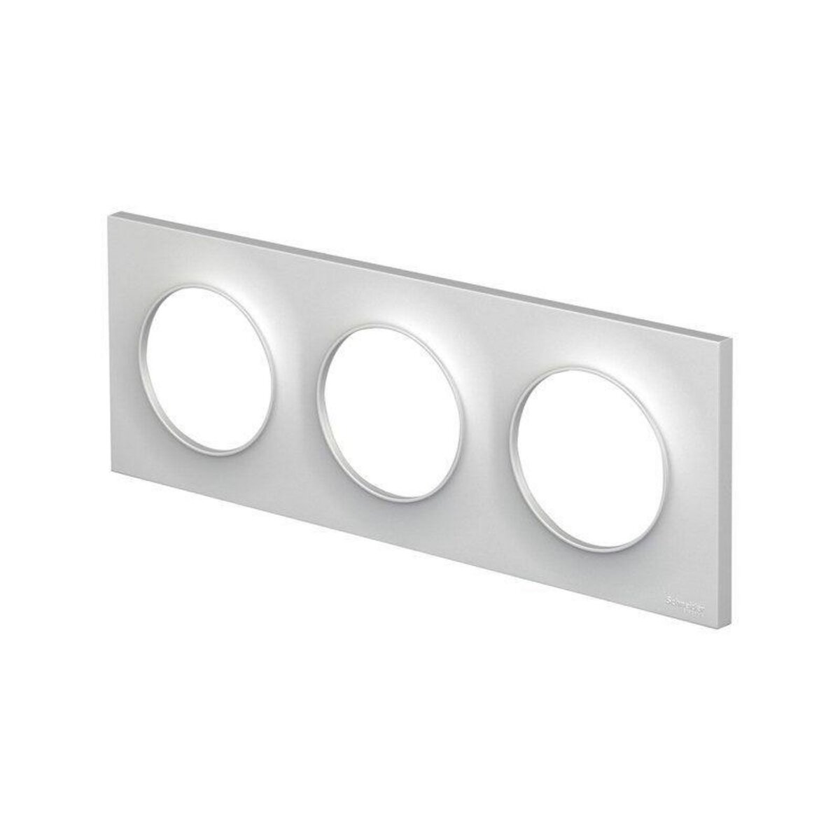 Schneider Electric Plaque triple Odace Styl, aluminium