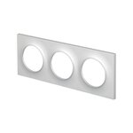 Schneider Electric Plaque triple Odace Styl, aluminium