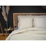 Voir la diapositive 2 : Home collection Parure de couette microfibre falbala beige