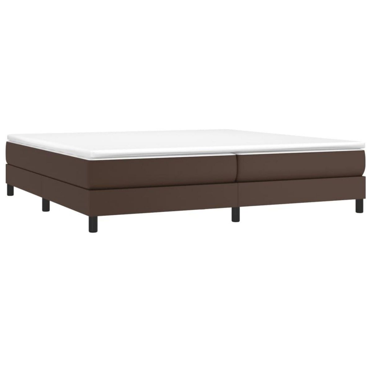 VIDAXL Sommier a lattes de lit avec matelas Marron 200x200 cm
