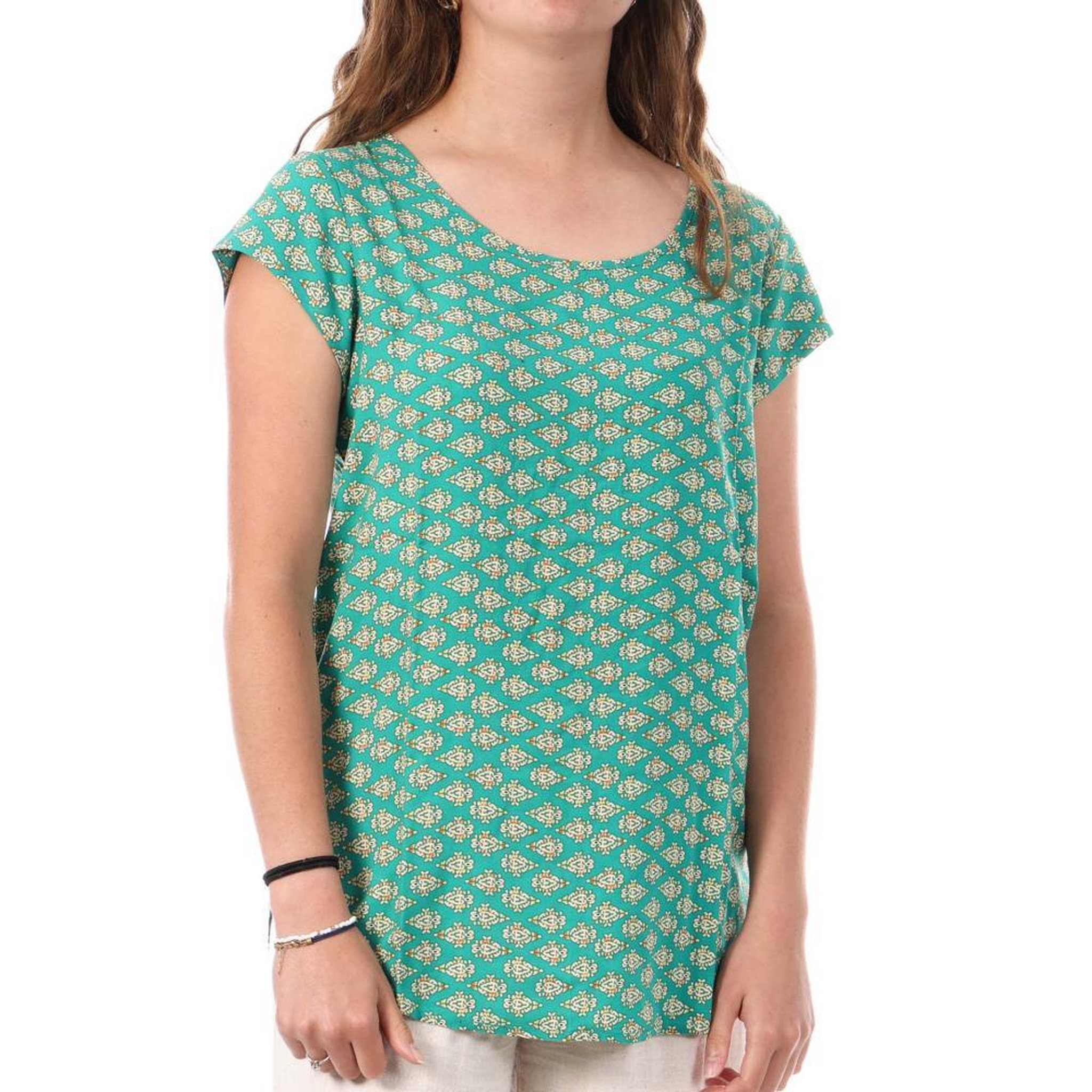 Only Blouse  à motifs Femme Only Nova. Coloris disponibles : Vert