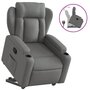 Voir la diapositive 2 : VIDAXL Fauteuil inclinable Gris fonce Tissu