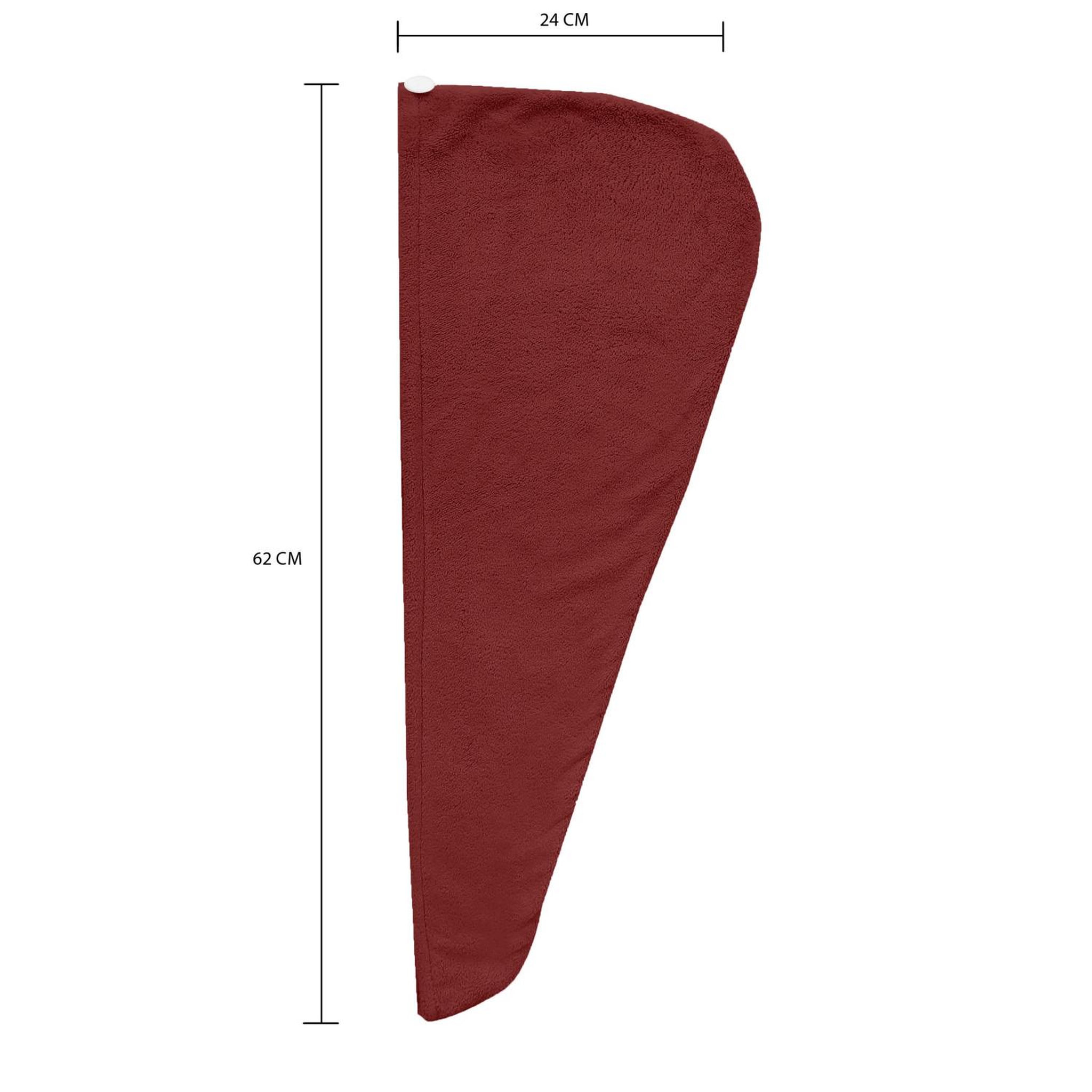 Voir la diapositive 2 : SOLEIL D'OCRE Serviette de bain pour la tête en coton 24x62 cm LAGUNE, par Soleil d'Ocre