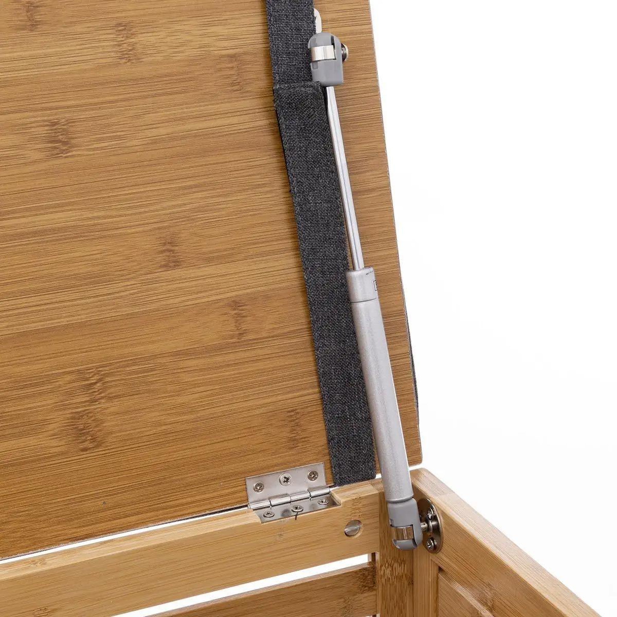 Voir la diapositive 4 : FIVE Banc & coffre de rangement  bambou  35l naturel