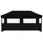 Voir la diapositive 3 : VIDAXL Tente de reception pliable escamotable 3 parois laterales noir