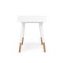 Voir la diapositive 2 : Paris Prix Bureau Design  Sonnenblick  120cm Blanc & Chêne