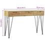 Voir la diapositive 6 : VIDAXL Table console 120x35x76 cm Teck massif