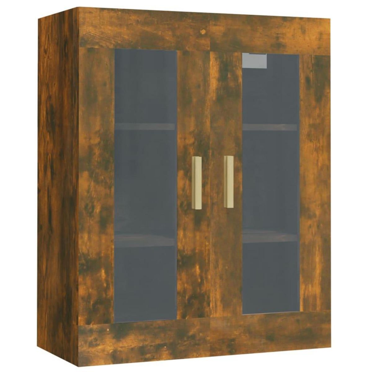 VIDAXL Armoire murale suspendue Chene fume 69,5x34x90 cm