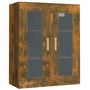 Voir la diapositive 2 : VIDAXL Armoire murale suspendue Chene fume 69,5x34x90 cm