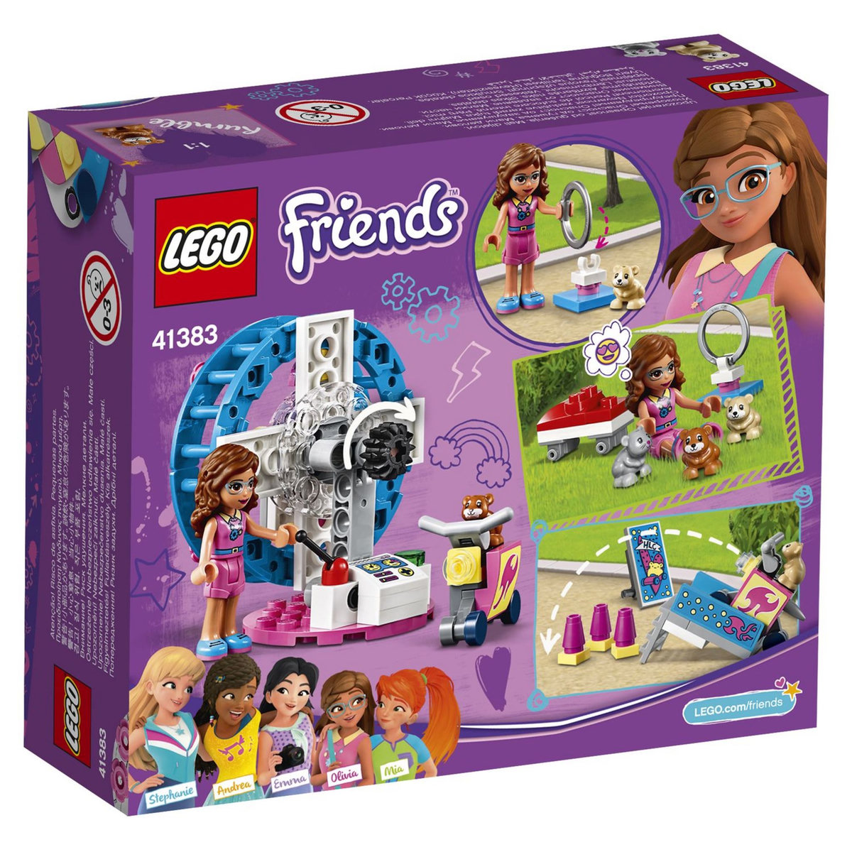 LEGO Friends 41383 - L&rsquo;aire de jeu du hamster d'Olivia
