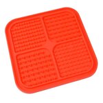 Paris Prix Tapis de Léchage Animaux  Silicone  20cm Rouge