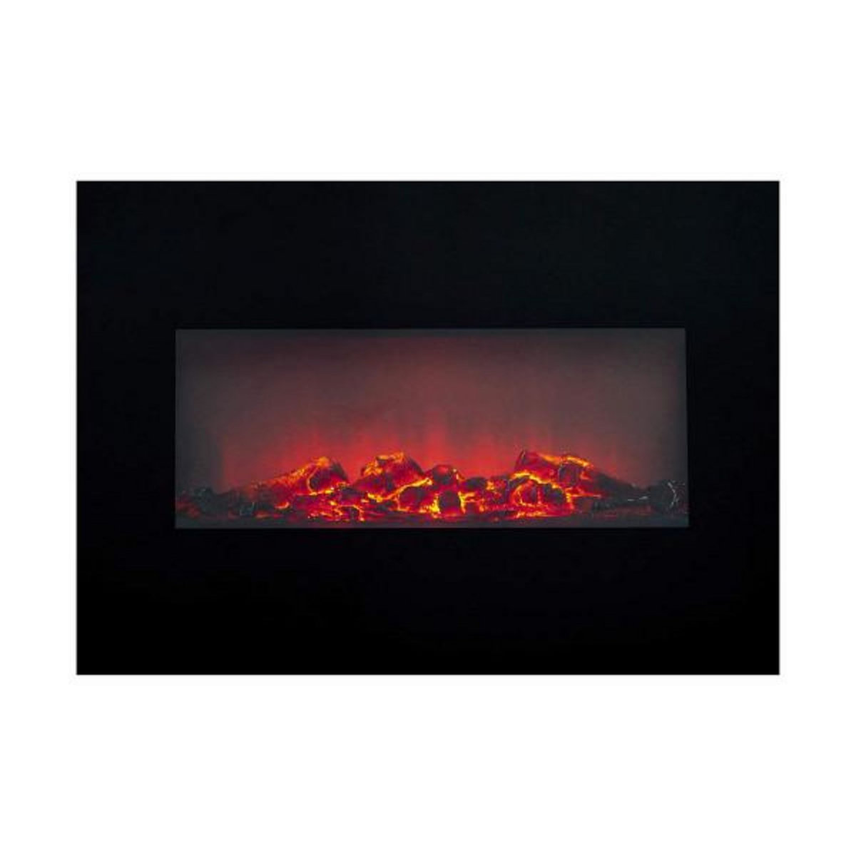 CLASSIC FIRE Cheminée murale électrique décorative Classic Fire Memphis Noir 1800 W 66 x 13 x 46 cm