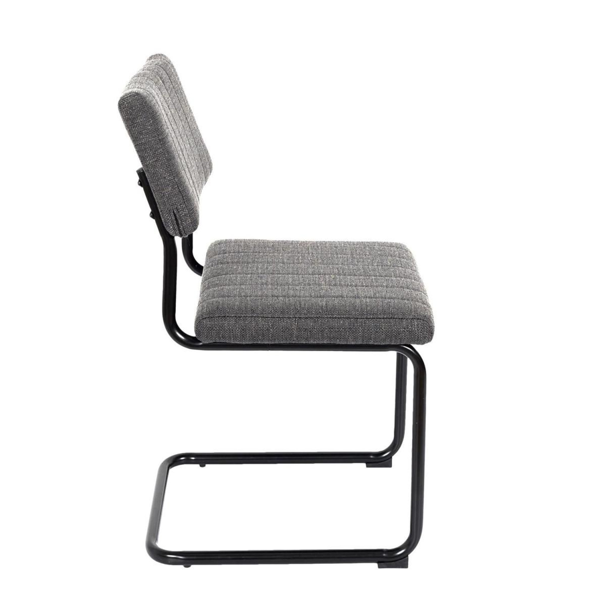 Voir la diapositive 3 : The Home Deco Factory Lot de 2 chaises  alban  84cm gris chiné