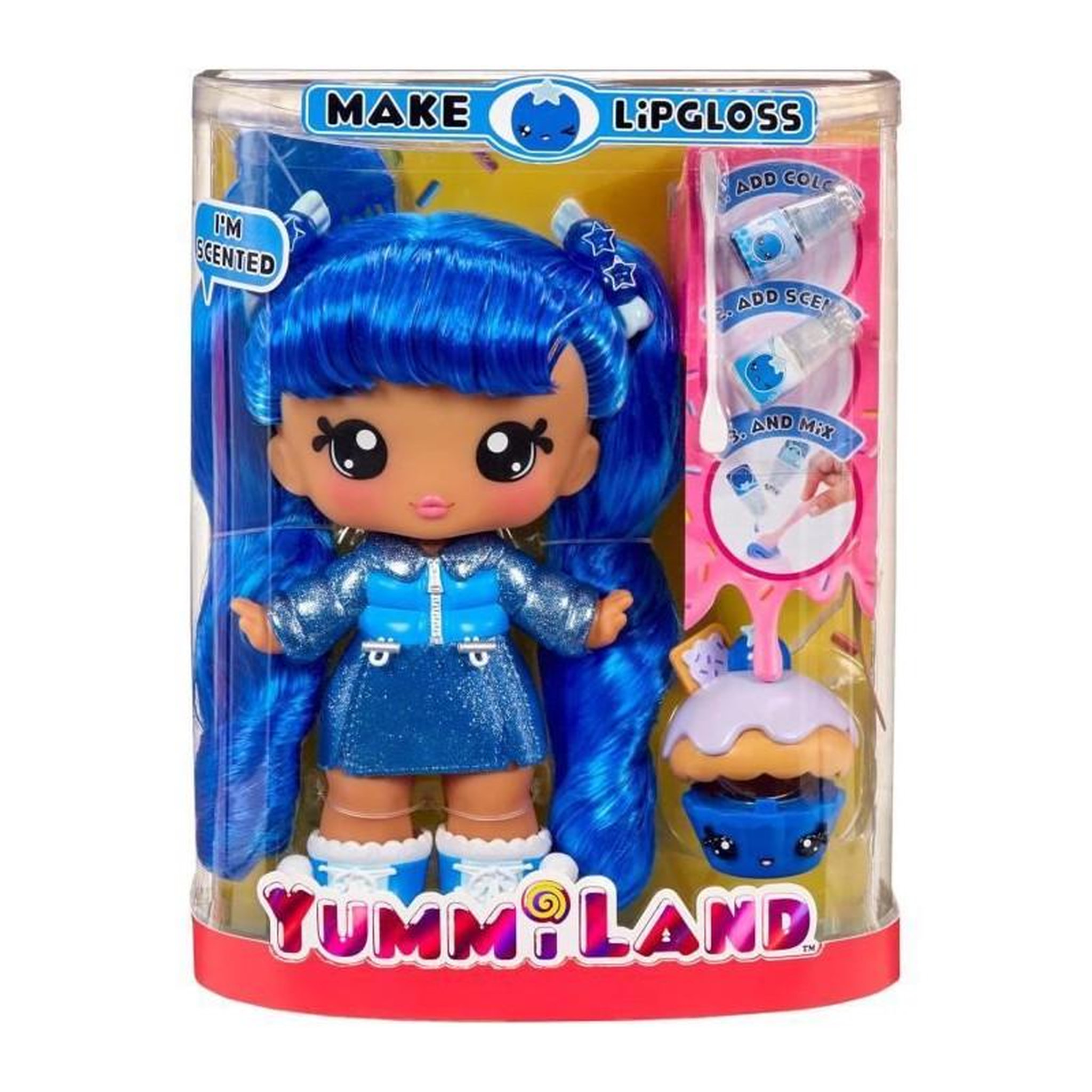 Voir la diapositive 2 : L.O.L. SURPRISE! Yummiland - Grande poupée 25 cm a coiffer et câliner - Animal de compagnie + baumes a levre parfumé - Rory - Des 4ans