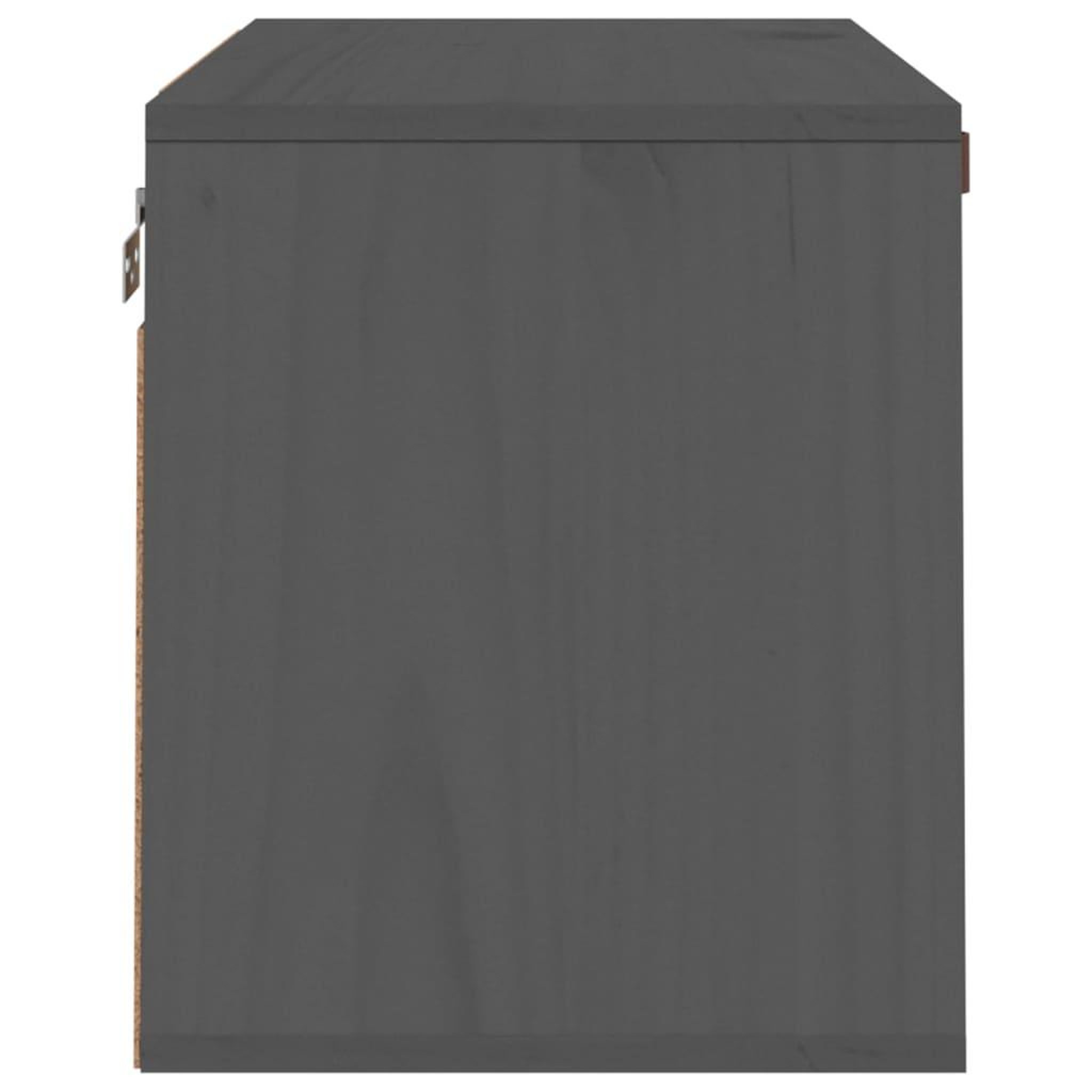Voir la diapositive 4 : VIDAXL Armoire murale Gris 60x30x35 cm Bois de pin massif